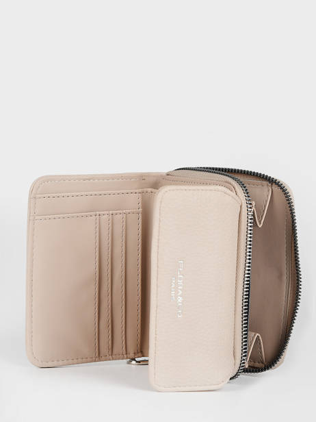 Compact Zip Wallet Classic Miniprix Beige grained H6012 other view 1