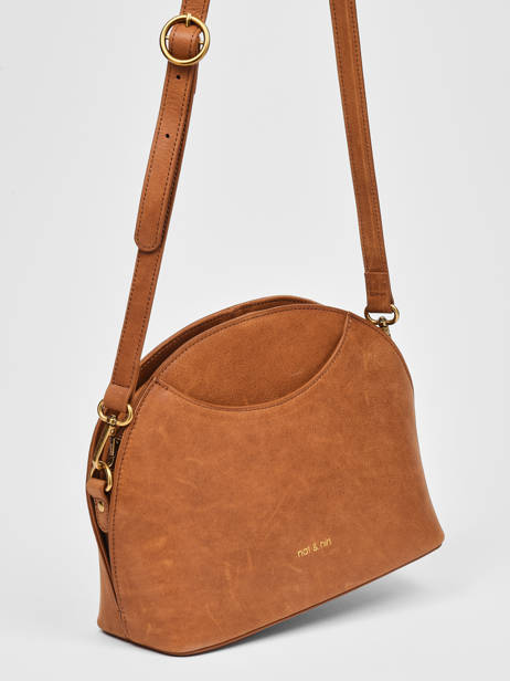 Shoulder Bag Vintage Leather Nat et nin Brown vintage APPOLINE other view 4