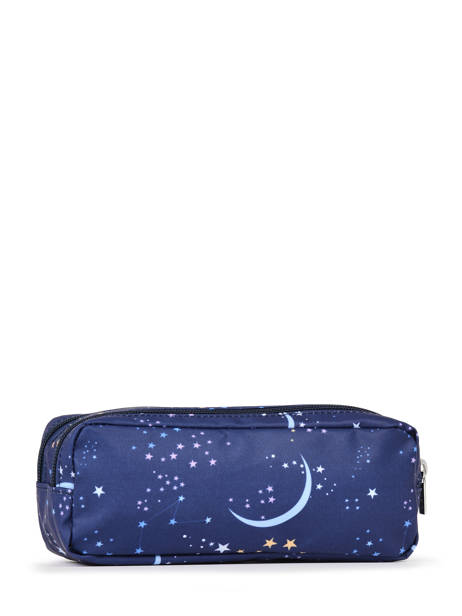 2-compartment Pouch Caramel et cie Blue boheme FI other view 2