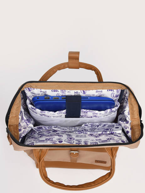 Customisable Backpack Adventurer Medium Cabaia Beige adventurer BAGS other view 3