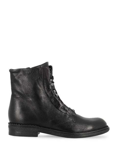 Boots En Cuir En Cuir Mjus Noir women M56204