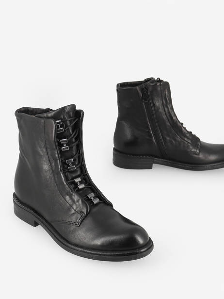 Boots En Cuir En Cuir Mjus Noir women M56204 vue secondaire 3