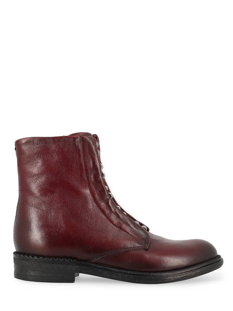 Boots In Leather Mjus Red women M56204