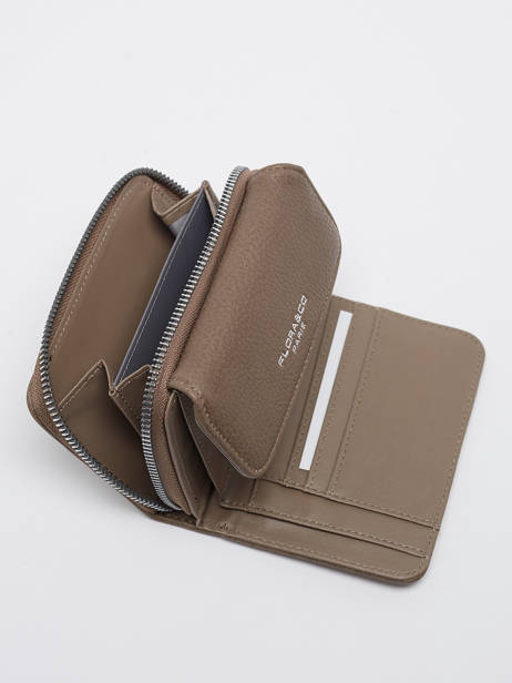 Compact Zip Wallet Classic Miniprix Brown grained H6012 other view 1