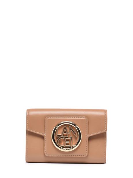 Compact Leather Roxane Wallet Lancel Brown roxane A12078