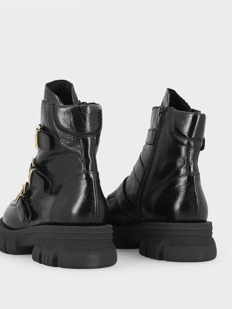 Boots In Leather Semerdjian Black women E666E4 other view 4