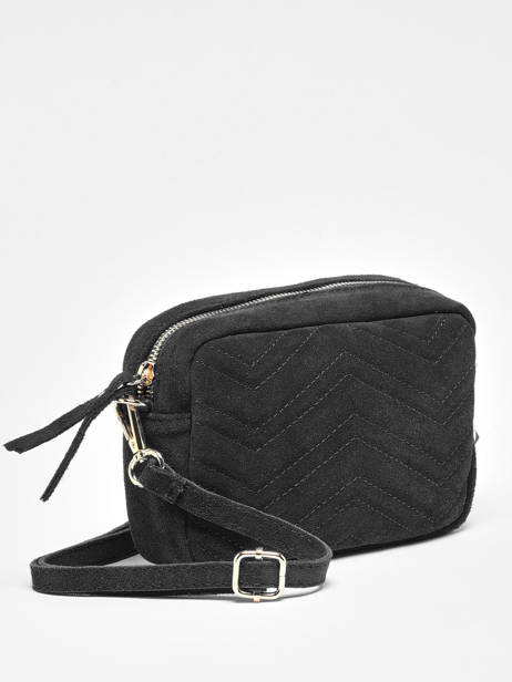 Crossbody Bag Velvet Suede Milano Black velvet VE19111G other view 1