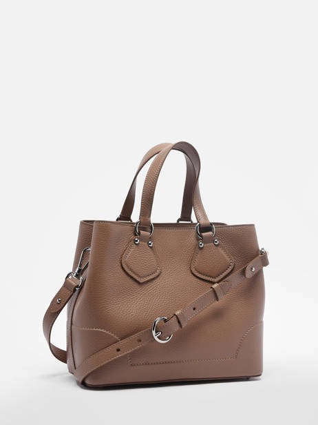 Small Leather Néo Izy Satchel Lancel Brown neo izy A12133 other view 4
