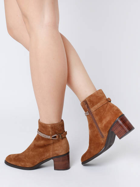 Heeled Boots Vino In Leather Mam'zelle Brown women OVINO other view 2