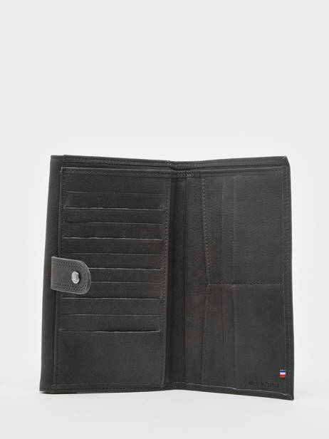 Continental Wallet Leather Etrier Black etincelle nubuck EETN904 other view 1