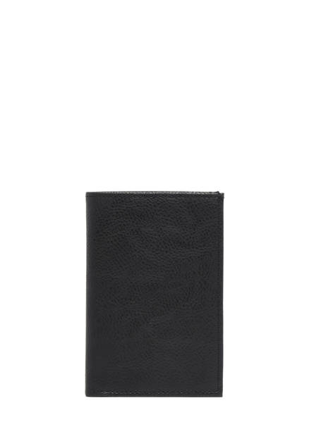 Wallet With Coin Purse Leather Miniprix Black essentiel 8101