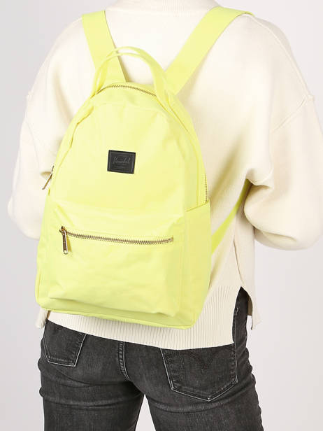 Backpack 1 Compartment Herschel Yellow classics woman 10502 other view 2