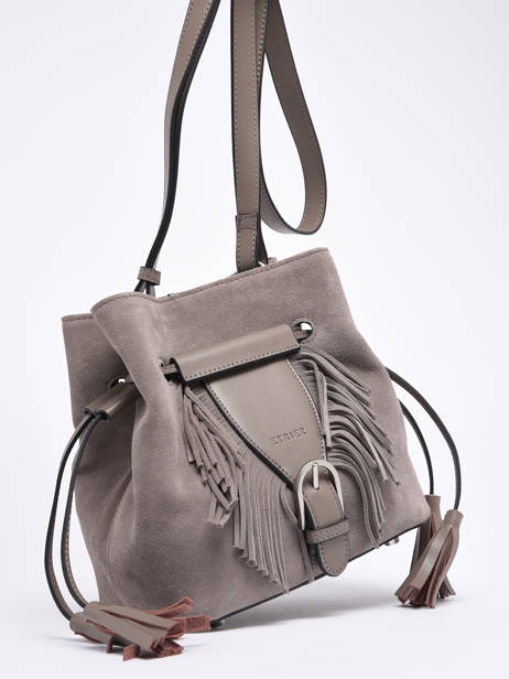 Leather Crossbody Bag Nomade Etrier Gray nomade ENOM004S other view 2