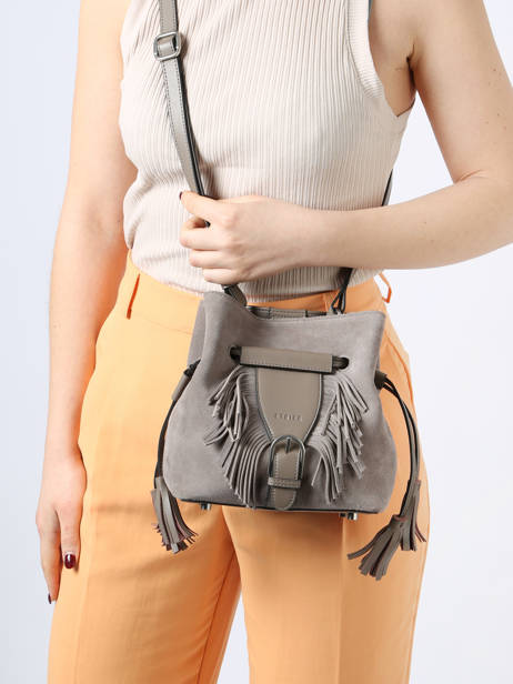 Leather Crossbody Bag Nomade Etrier Gray nomade ENOM004S other view 1