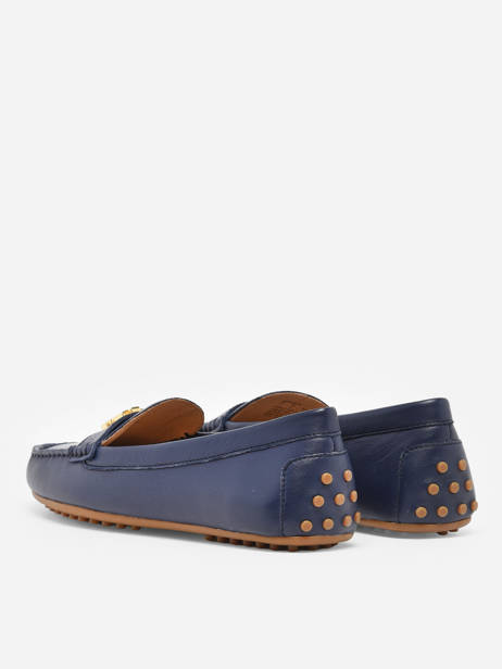 Mocassins Barnsbury En Cuir Lauren ralph lauren Bleu women 85284707 vue secondaire 4