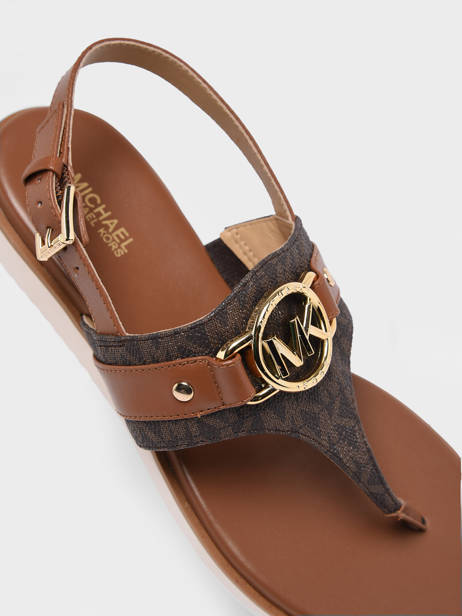 Sandals Rory In Leather Michael kors Brown women S3ROFS1B other view 1