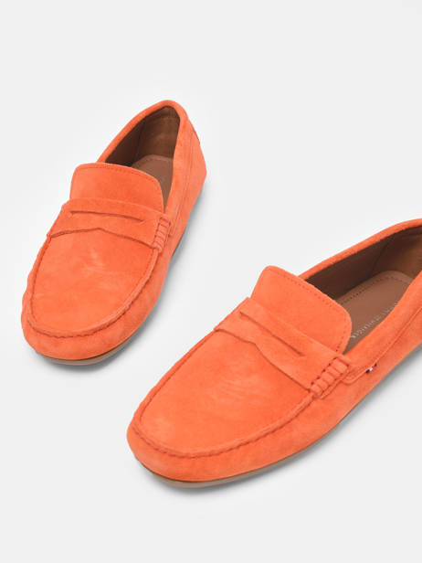 Moccasins In Leather Tommy hilfiger Orange men 4271SNX other view 2