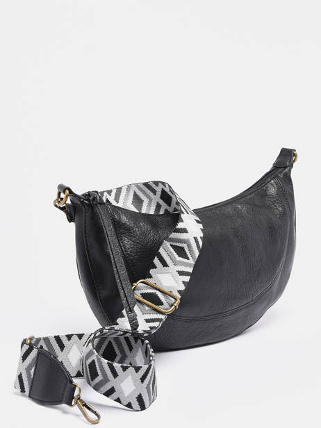 Sac Bandoulière Sangle Mandoline Noir sangle MD041 vue secondaire 2