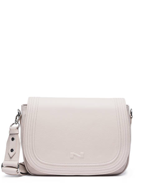 Sac Bandoulière Zephir Cuir Nathan baume Beige regate 1RG