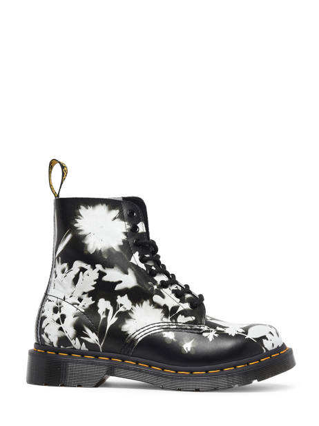 Boots 1460 Pascal Black + White In Leather Dr martens Brown women 30862009