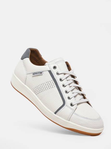 Sneakers Harrison Oregon En Cuir Mephisto Blanc men P5142002 vue secondaire 1