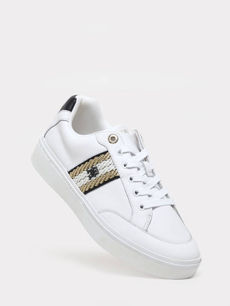 Sneakers In Leather Tommy hilfiger White women 7106YBS other view 1