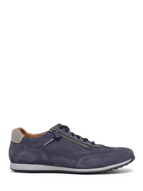 Sneakers Leon Nomad In Leather Mephisto Blue men P5137156