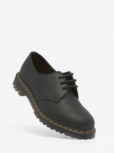 Derby Shoes 1461 Black Waxed Full Grain In Leather Dr martens Black men 30679001 other view 1