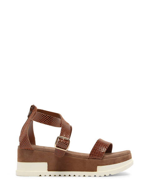 Sandals Nablier In Leather Metamorf'ose Brown women NABLIER