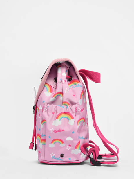 Rétro 1 Compartment  Backpack Cameleon Pink retro - RET-SD25 other view 4
