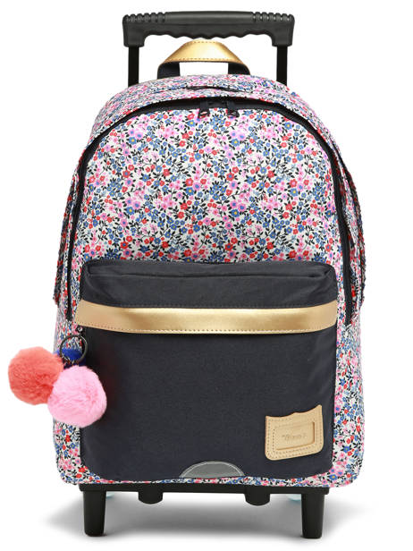 2-compartment Wheeled Schoolbag Tann's Multicolor les fantaisies f 73265