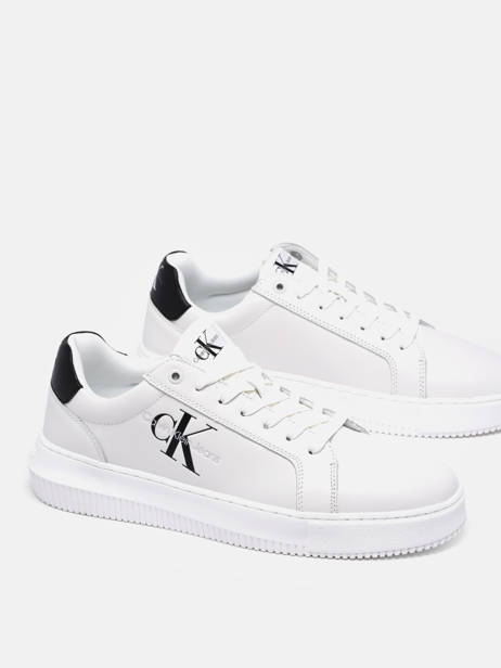 Sneakers In Leather Calvin klein jeans White men 681YBR other view 2