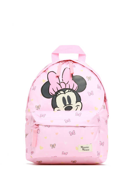 1 Compartment Backpack Mickey and minnie mouse Pink made for fun 3866
