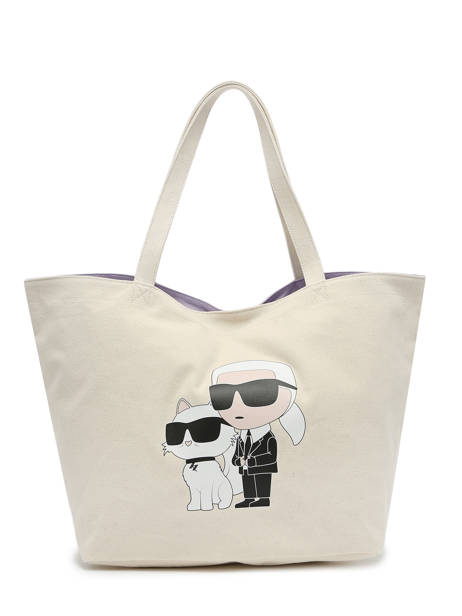 Sac Porté épaule K Ikonic 2.0 Coton Karl lagerfeld Blanc k ikonic 2.0 235W3987