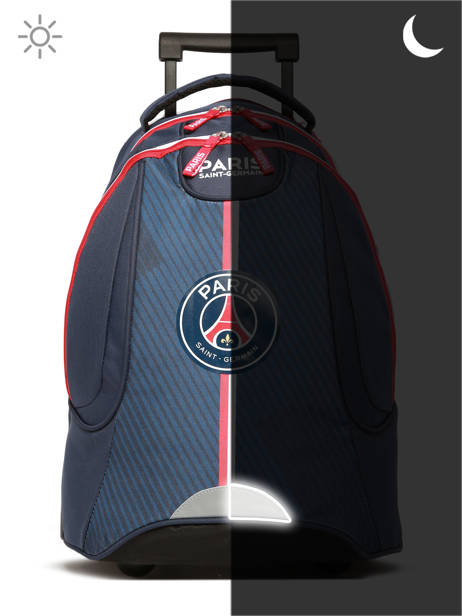 1 Compartment Wheeled Schoolbag Paris st germain Blue psg 23AP204R other view 5