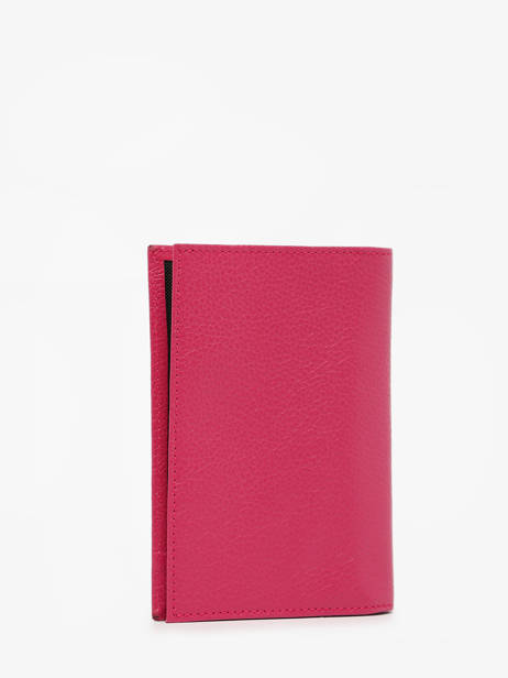 Leather Document Holder Madras Etrier Pink madras EMAD429 other view 2