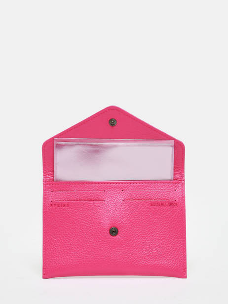 Leather Document Holder Madras Etrier Pink madras EMAD054 other view 1