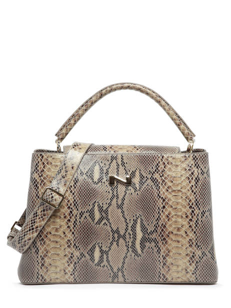 Leather Violet Python Top-handle Bag Nathan baume Beige reptile 1PY other view 1