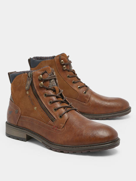 Bottines Mustang Marron men 4140506 vue secondaire 2